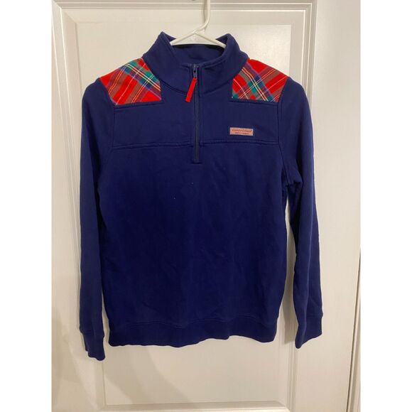 Vineyard Vines Navy Shep Pullover Size: Youth Large - Picture 1 of 5